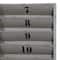 36" Gray Metal Industrial Memo Board Metal Wall Decor